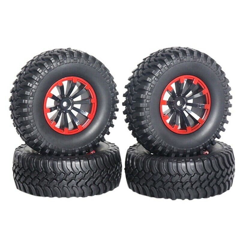4Pcs 120Mm 1.9 Inch Rubber Rocks Tyres / Wheel Tires for 1:10 Rc Rock Crawl O1X9