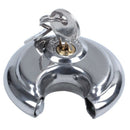 1x PADLOCKS HEAVY DUTY 70MM ROUND CIRCULAR DISC PADLOCK with 1 KEYS Q7M5