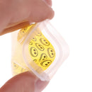 100X OPP Bags Tea Leaf Pouch storage bags Smile yellow pattern Sealed Bags OZ