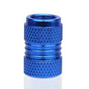 4pcs Aluminum Alloy Auto Car Tire Tyre Wheel Valve Stem Caps Dust Covers Blue