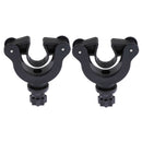 2x Kayak Paddle Clip Canoe Boat Track Rail Oars Holder Clamp SUP Leash Keeper