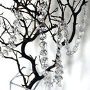 1m Clear 14mm Octagon Glass Beads Crystal Chandelier Chain Part DIY Supplies AU
