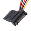 1X(Sata Hard Drive Power Cord 15Pin One Minute Two Three Transfer Cable Mal