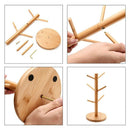Mug Holder Tree Mug Glass Storage Rack Bamboo Cup Holder Drain Cup Holder J