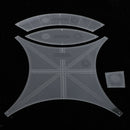 Double Wedding Ring Template Tailor Acrylic Sewing Craft Quilting Ruler Set