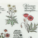 Transparent Clear Silicone Stamp flower Pattern for DIY Scrapbook Card Making BX
