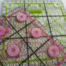 15x Clear Silicone Quilting Ruler Grip-True Grips -Non Slip Adhesive Rings