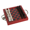 8"x8"Chinese Xi'an Terracotta Warriors Wooden Chess Carved Unique Collectible