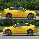 2x Vinyl Car Stickers Flower Vine Auto Body Styling Graphics Decals Decorations