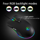 7 Buttons Type-C Wired Optical Mouse 3200DPI Adjustable Backlight Gaming Mice