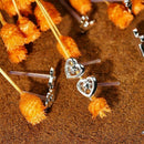 18 Pairs/Set Cute Women Stud Earring Heart Star Shape Jewelry Mini Met Gift L0C5