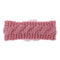 Knitted Flower Kids Hair Band Twist Woven Woolen Baby Headband(Pink) A#S