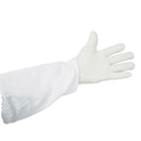 1 Pair Beekeeper Gloves Cotton Leather Apiculture Anti Bee Sleeves (White) SN9F