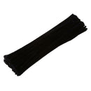 100pcs Chenille Stems Pipe Cleaners Plush Twist Rods Shilly Sticks Black