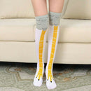 Cotton Stockings Cartoon Socks Leggings Fashion Chicken Feet Socks White G1M5