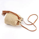 Shoulder Bag Ladies Fabric Summer Beach Bags With Tassels Weaving Crossbody