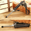 Women Lady Stainless Steel Hair Curler Iron Curling Manual Electric Wave Curler