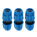 3Pcs Straight Union Valve Garden Hose Quick Connect Fittings for Home Gardening