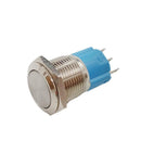 16mm Nickel Plated Brass Starter Switch Self-locking Push Button Switch