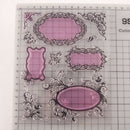 2pcs Floral Transparent Clear TPR Stamp for Seal DIY Scrapbooking Photo Album