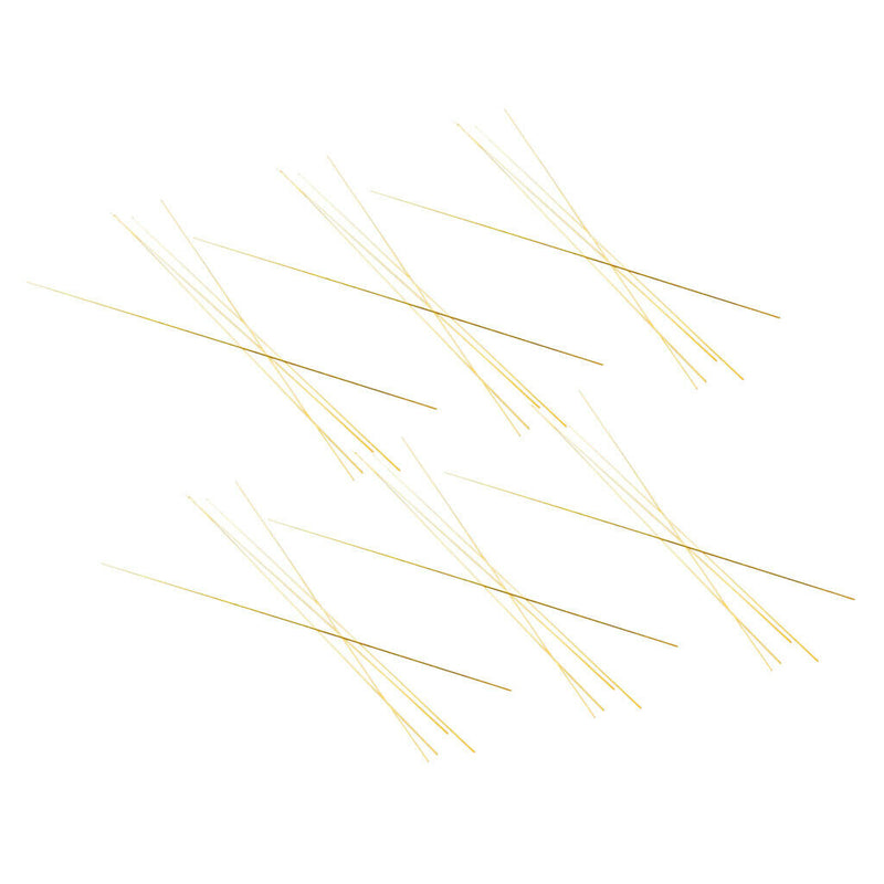 30 Pcs Solid Round Brass Rods Bar Stock Assorted Lot for DIY 300mmx1mm