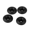 Pack of 4 Black Nylon Mooring Deck Fitting Accessories for Kayak Canoe Boat