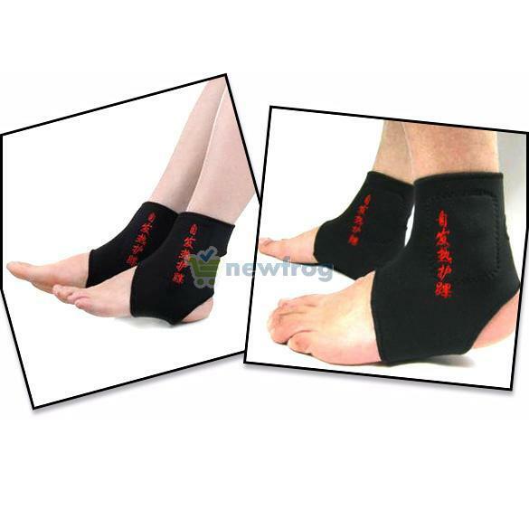 2x Magnetic Therapy Thermal Self-Heating Ankle Pad Ankle Support Brace Protector