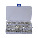 90 Pieces SC6-SC35 Electric Cable Wire Connector Tin-Plated Copper Terminals
