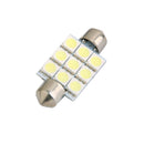 Car 9SMD LED 5050 39mm Interior Dome Festoon Bulb Light Lamp White DC 12V
