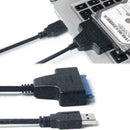 USB 30 To SATA 22 Pin 25" Laptop Hard Disk Drive SSD Cable Converter