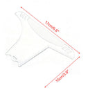 Men's Beard Combs Shaping Styling Tool Comb Transparent for Hair Beards TrimFD
