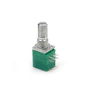 8Pin Knurled Shaft Double Linear B 50K ohm Rotary Potentiometer RV097NS LJ