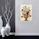 40 x 30cm Small Round Mosaic Lily Vase Embroidery DIY Diamond Painting Decor
