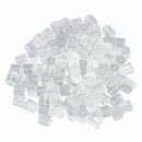 100pcs Earring Backs 3mm Safety for Fish Hook Translucent Stoppers Protecto M1E7