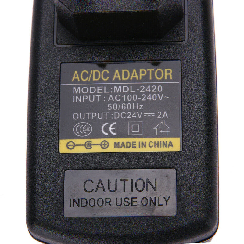 DC24V 2A Adapter AC 100V-240V to DC 24V Converter Power Supply Adapter 5.5*