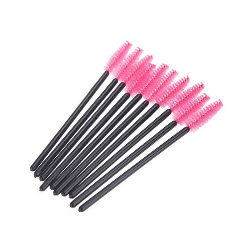 100 Disposable Mini Eyelash Brush Mascara Wands Eyelash Makeup High Quality H2T9