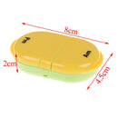 Pill box holder medicine storage container case for travel 2 grids seal  LJ