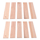10 Pcs Natural Wooden Square Strips Board Dowel Rods Pouch