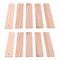 10 Pcs Natural Wooden Square Strips Board Dowel Rods Pouch