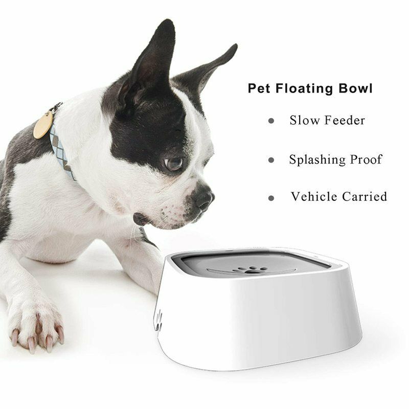 Dog Water Bowl Vehicle Carried Floating Bowl Cat Water Bowl Slow Water Feed A7S3