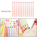 12pcs Marker Pens Soft writing Headed Fluorescent Pen Art Highlighter Drawing gf
