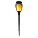 1pcs Solar Powered 3 Modes Streetlight LED Flame Garden Lamp Torch Lights