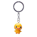 Yellow duck pattern key chain mobile phone backpack hanging ornament