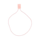 1000pcs  Tag Nylon Rope String Snap Lock Pin Loop Tie Fasteners -Pink