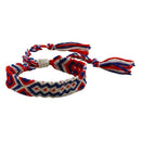 Boho Braided Rope Bracelet Ethnic Woven Charm Bangle Jewelry Gift (Style 6) A