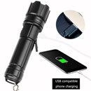 Zoom Waterproof 3000lm XHP70LED Flashlights 5 Modes Pocket Glare Flashlight