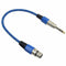 3Pin XLR Female Jack to 6.35mm Male Plug Stereo Microphone Cable Adapter Co