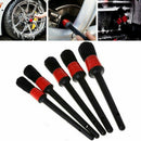 5PCS Detailing Brush Cleaning Natural Boar Hair Brushes Car Auto Detail ToolsOZ