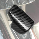 For New Audi A4 B9 A5 Q5 Q7 Gear Shift Knob Cap Carbon Fiber Cover Accessories
