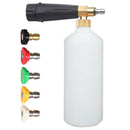 Pressure Washer Jet Wash Quick Release Snow Foam Lance, Foam Cannon,1L Bott